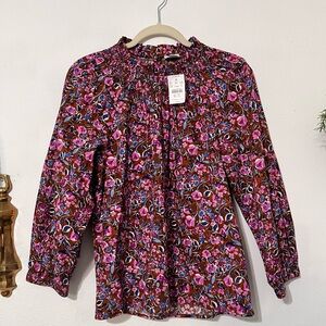 J-crew Floral  Blouse